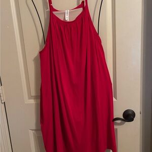 SHEBIRD built-in bra Red Sleeveless Dress size XL (7)